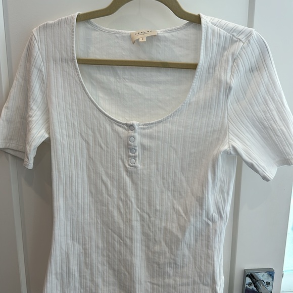 Sezane ribbed tee - Picture 2 of 5